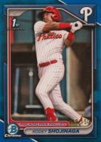 2024 Bowman Draft #BDC108 Kodey Shojinaga Chrome-Blue Refractor Baseball Card