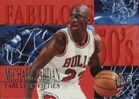 1995 Ultra Fabulous Fifties #5 Michael Jordan Basketball Card