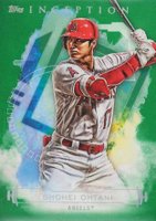 2019 Topps Inception #50 Shohei Ohtani Green Baseball Card