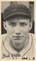 1936 Goudey Premiums-Type 1-Wide Pen # Bucky Walter Correct spell Bucky Baseball Card