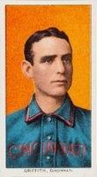 1909 White Borders Piedmont & Sweet Caporal #196 Clark Griffith Portrait Baseball Card