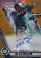 2019 Bowman's Best Best of 2019 Autographs #B19JR Julio Rodriguez Gold Refractor Baseball Card