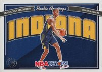 2022 Panini NBA Hoops Rookie Greetings #6 Bennedict Mathurin Basketball Card
