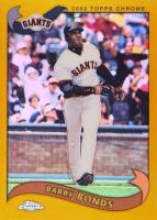 2002 Topps Chrome #500 Barry Bonds Gold Refractor Baseball Card