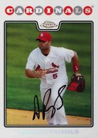 2008 Topps Chrome #131 Albert Pujols Refractor Baseball Card
