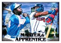 2019 Topps Gallery Master & Apprentice #MAAA Hank Aaron/Ronald Acuna Jr. Baseball Card