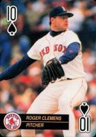 1992 U.S. Playing Card Aces # Roger Clemens 10 of Spades Baseball Card