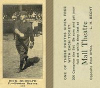 1916 Mall Theatre #149 Dick Rudolph Baseball Card