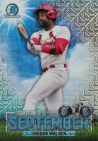 2023 Bowman Mega Box Chrome Sights on September #SOS19 Jordan Walker Baseball Card