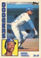 1984 Topps Tiffany #583 Derrel Thomas Baseball Card