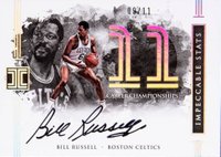 2016 Panini Impeccable Impeccable Stats Autographs #IS-BR Bill Russell Basketball Card