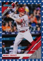 2019 Panini Donruss #170 Mike Trout Batting-Independence Day Baseball Card