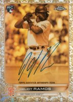 2022 Topps Gilded Collection Topps Chrome Cast in Gold Autographs #CGAHR Heliot Ramos Baseball Card