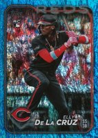 2024 Topps #141 Elly de La Cruz Blue Holofoil Baseball Card