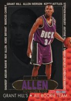 1996 Hoops Grant Hill's All-Rookie Team #2 Ray Allen Basketball Card