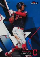 2018 Finest  #2 Francisco Lindor Blue Refractor Baseball Card