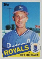 1985 Topps #23 Bret Saberhagen Baseball Card