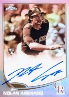 2013 Topps Chrome Rookie Autograph #78 Nolan Arenado Sepia Refractor Baseball Card