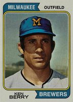 1974 Topps #163 Ken Berry Baseball Card