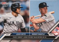 2024 Topps Now #190 Juan Soto/Mickey Mantle Baseball Card