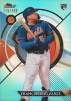 2023 Topps Finest #86 Francisco Alvarez Aqua Baseball Card