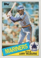 1985 Topps #754 Larry Milbourne Baseball Card