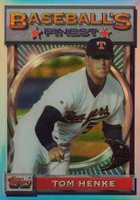 1993 Finest #164 Tom Henke Refractor Baseball Card