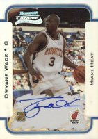 2003 Bowman Rookie & Stars #149 Dwyane Wade Chrome-Refractor-Autograph Basketball Card