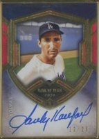 2020 Topps Transcendent Hall of Fame Transcendent Collection Autographs #SK Sandy Koufax Baseball Card