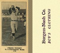 1916 Burgess-Nash Co. #175 Fred Toney Baseball Card