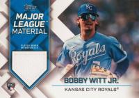 2022 Topps Update Major League Material Relics #MLMBW Bobby Witt Jr. Baseball Card