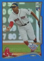 2014 Topps Opening Day #178 Xander Bogaerts Fielding-Blue Baseball Card