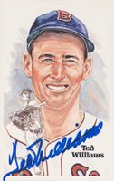 1981 Perez-Steele HOF Postcard #104 Ted Williams Baseball Card