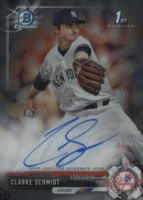 2017 Bowman Draft Chrome Draft Picks Autographs  #CDACS Clarke Schmidt Baseball Card