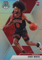 2019 Panini Mosaic #211 Coby White Silver Prizm Basketball Card