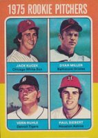 1975 Topps Mini #614 Rookie Pitchers Baseball Card