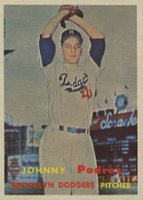 1957 Topps #277 Johnny Podres Baseball Card