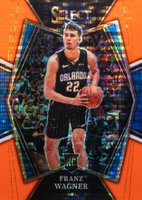 2021 Panini Select #120 Franz Wagner Neon Orange Pulsar Basketball Card
