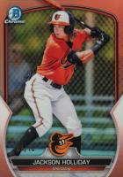 2023 Bowman Chrome Prospects #BCP20 Jackson Holliday Rose Gold Refractor Baseball Card