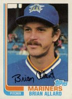 1982 Topps #283 Brian Allard Baseball Card