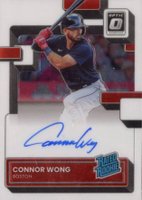 2022 Panini Donruss Optic Rated Rookie Signatures #RRSWO Connor Wong Baseball Card