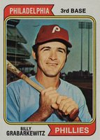 1974 Topps #214 Billy Grabarkewitz Baseball Card