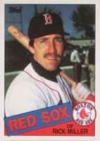 1985 Topps #502 Rick Miller Baseball Card