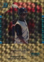 2005 Bowman Chrome Draft Picks #63 Andrew McCutchen Superfractor 1 of 1 Baseball Card