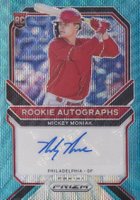 2021 Panini Prizm Rookie Autographs #RAMM Mickey Moniak Teal Wave Baseball Card