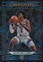 2022 Panini Obsidian #189 Jalen Williams Electric Etch Blue Basketball Card