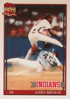 1991 Topps Tiffany #76 Jerry Browne Baseball Card