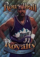 1998 Topps Roundball Royalty #R15 Karl Malone Refractor Basketball Card