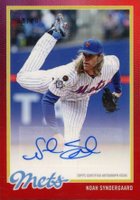 2018 Topps on Demand Inspired by 1978 #20C-A Noah Syndergaard Autograph-Red Baseball Card