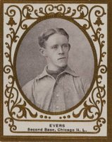 1909 Ramly # Johnny Evers Baseball Card